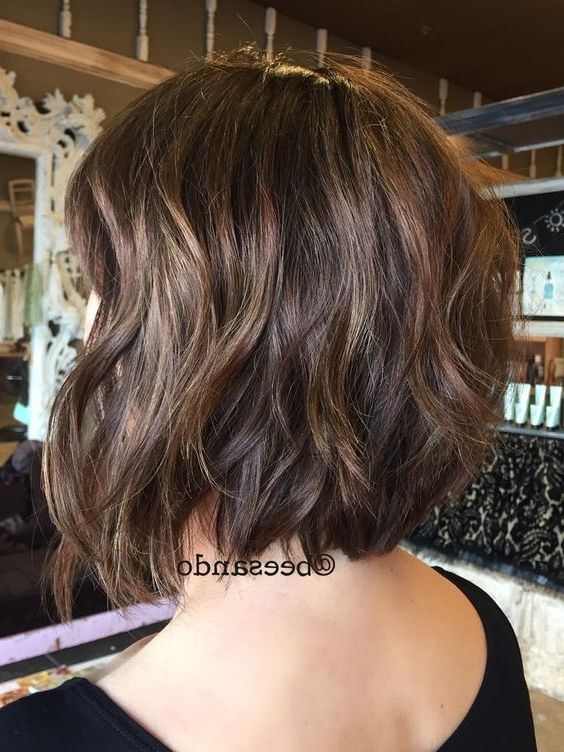 75 Best Hair Cuts Images On Pinterest | Layered Hairstyles Intended For 2018 Shaggy Bob Hairstyles For Thick Hair (View 8 of 15)