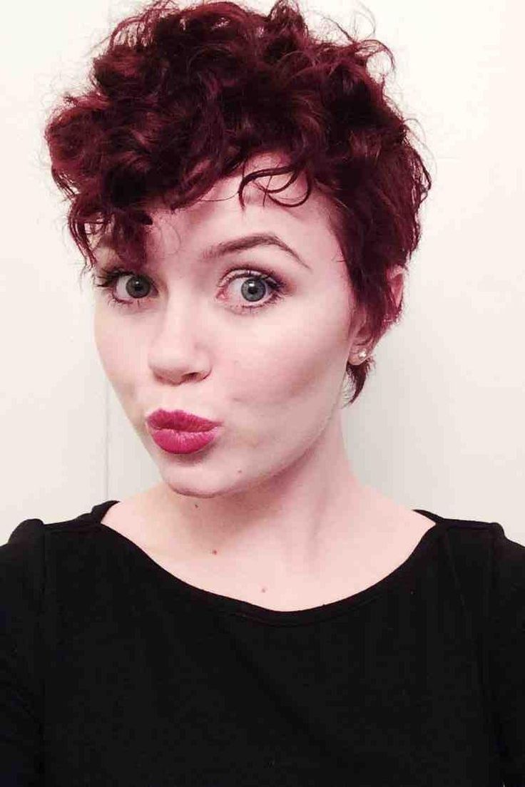 Best 25+ Curly Pixie Cuts Ideas On Pinterest | Curly Pixie, Pixie With Regard To Most Popular Pixie Hairstyles For Thick Straight Hair (Photo 15 of 15)