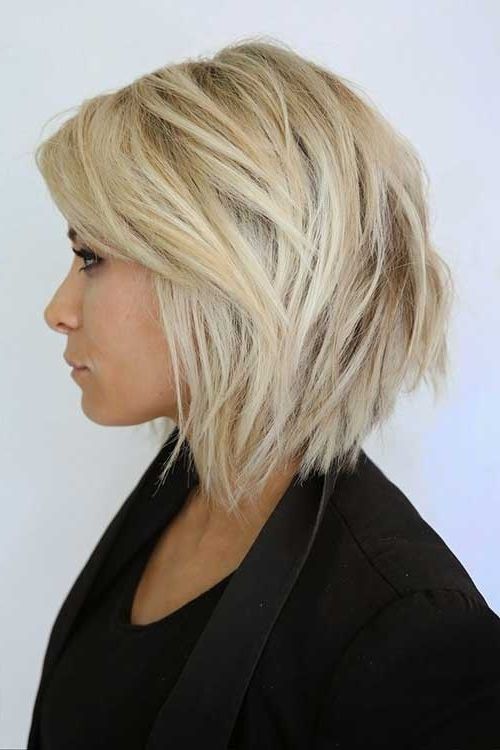 Best 25+ Layered Bob Hairstyles Ideas On Pinterest | A Line Regarding 2018 Layered Shaggy Bob Hairstyles (View 14 of 15)