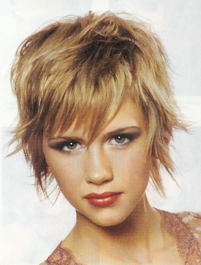 Cute Short Textured Shag Hairstyle : 9 Cute Short Textured Regarding Most Popular Shaggy Textured Hairstyles (View 11 of 15)