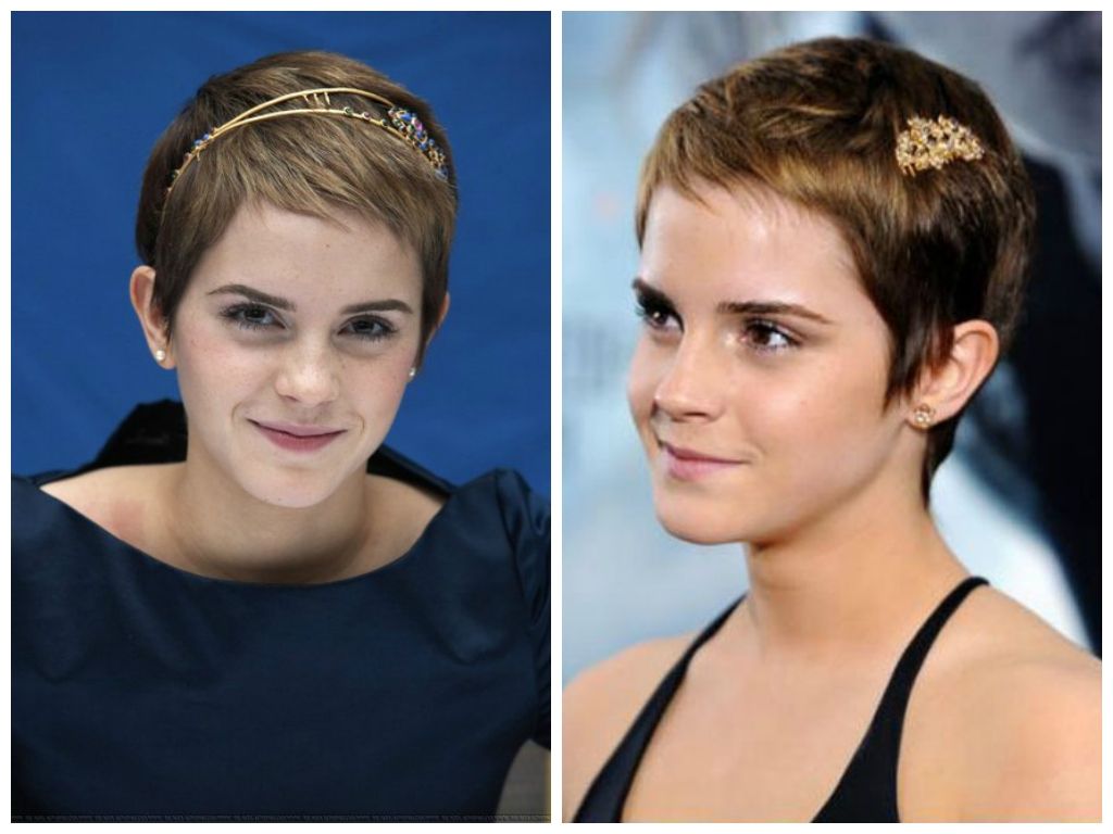 Emma Watson Pixie With Hair Accessories – Women Hairstyles Within Newest Pixie Hairstyles Accessories (View 2 of 15)