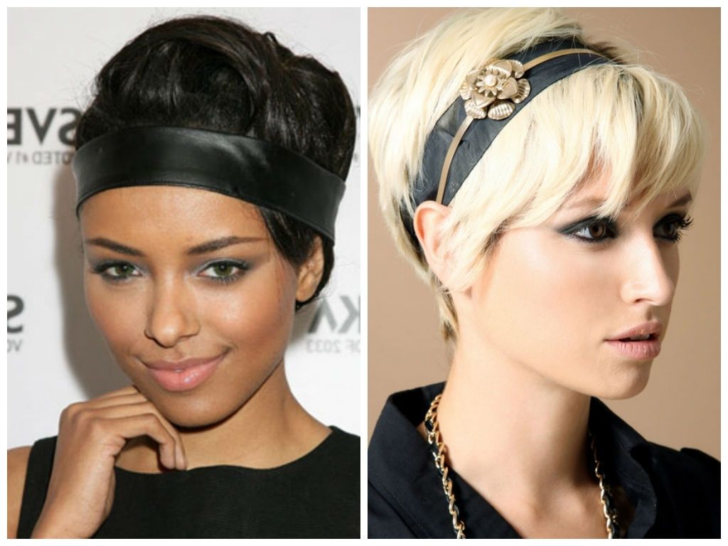 Great Looking Headbands For Short Hair – Hair World Magazine With Latest Pixie Hairstyles With Headband (View 5 of 15)