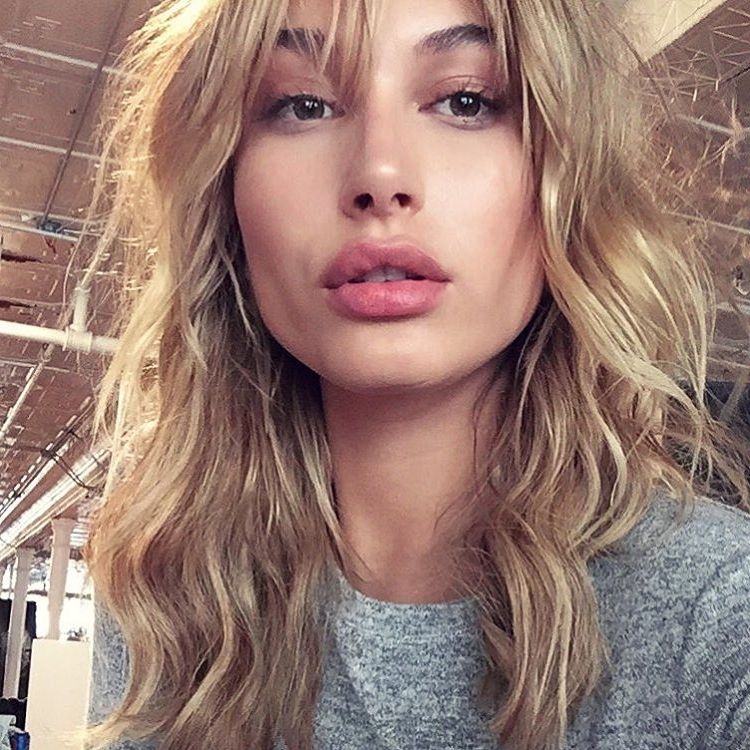 Hailey Baldwin's Shaggy New Bangs | Hair Color – Blondes With Best And Newest Shaggy Celebrity Hairstyles (View 4 of 15)