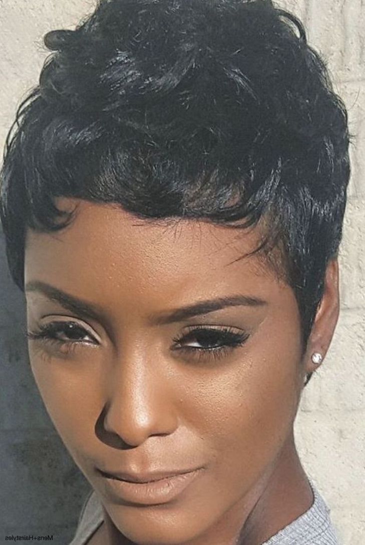 Hairstyles ~ 50 Best Pixie Cuts Iconic Celebrity Pixie Hairstyles Pertaining To Best And Newest Pixie Hairstyles For Black Hair (View 3 of 15)