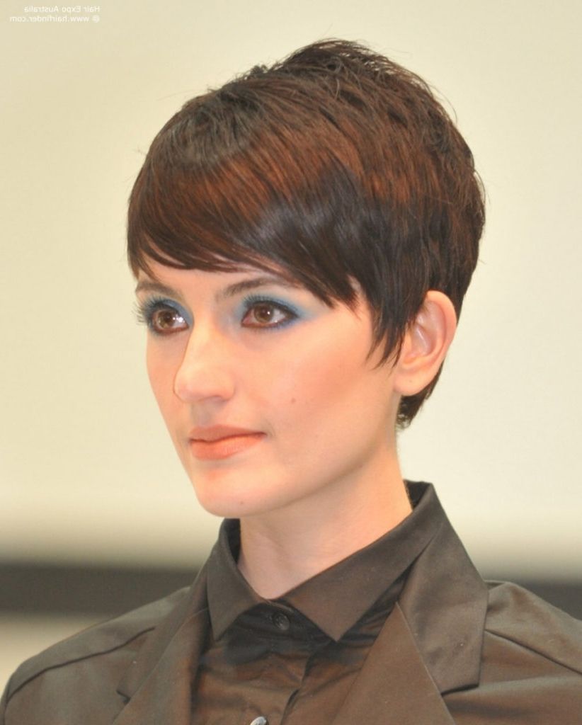 Hairstyles ~ Long Bangs Short Back Haircut Pixie Haircut Long With Regard To Most Recently Sexy Pixie Hairstyles (Photo 14 of 15)