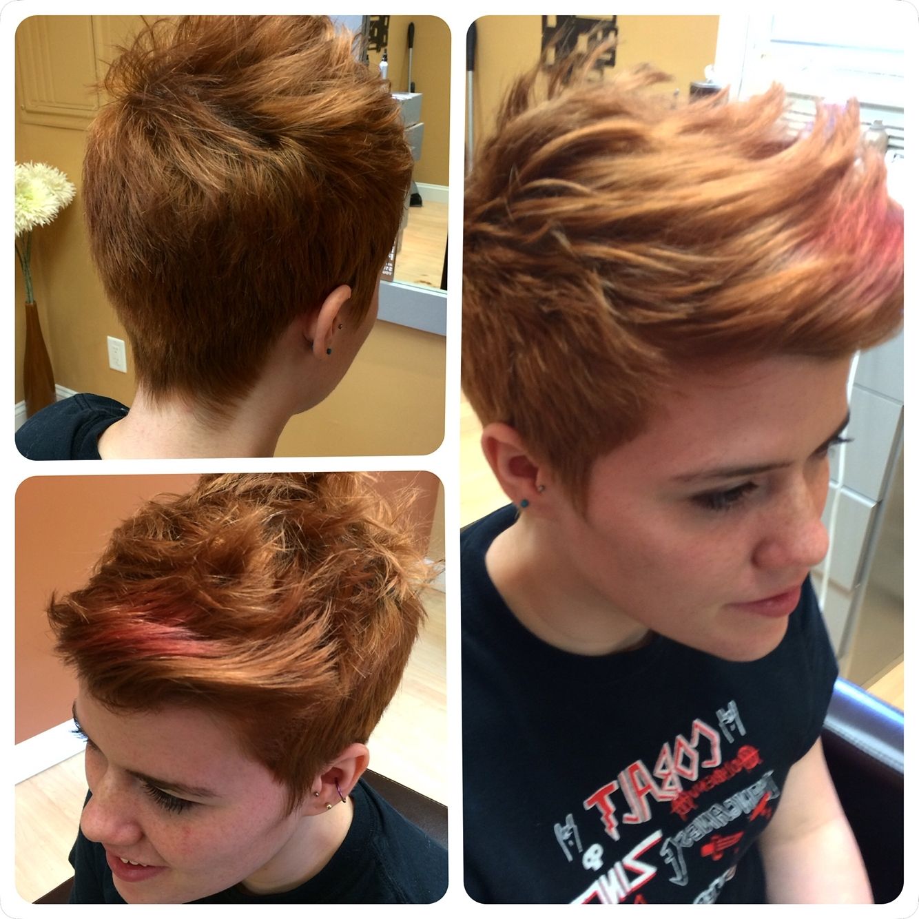 I Did This Cut For Rae, She Has Short Back And Sides With A Longer Throughout 2018 Short Pixie Hairstyles From The Back (Photo 14 of 15)