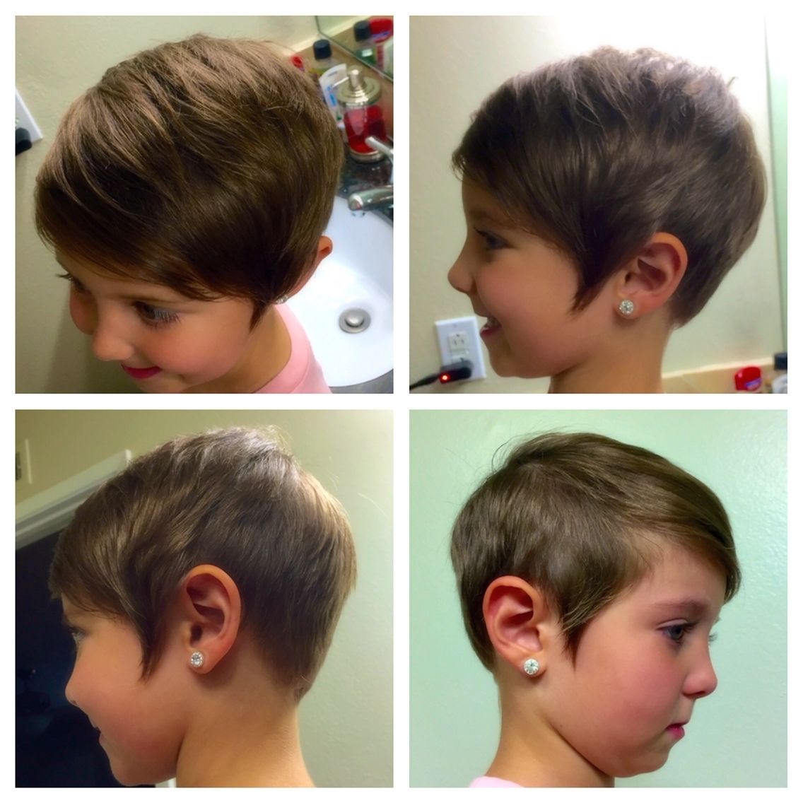 Kids Toddler Short Pixie Haircut. Girls Asymmetrical Hair Cut Regarding Most Up To Date Short Pixie Hairstyles For Little Girls (Photo 2 of 15)