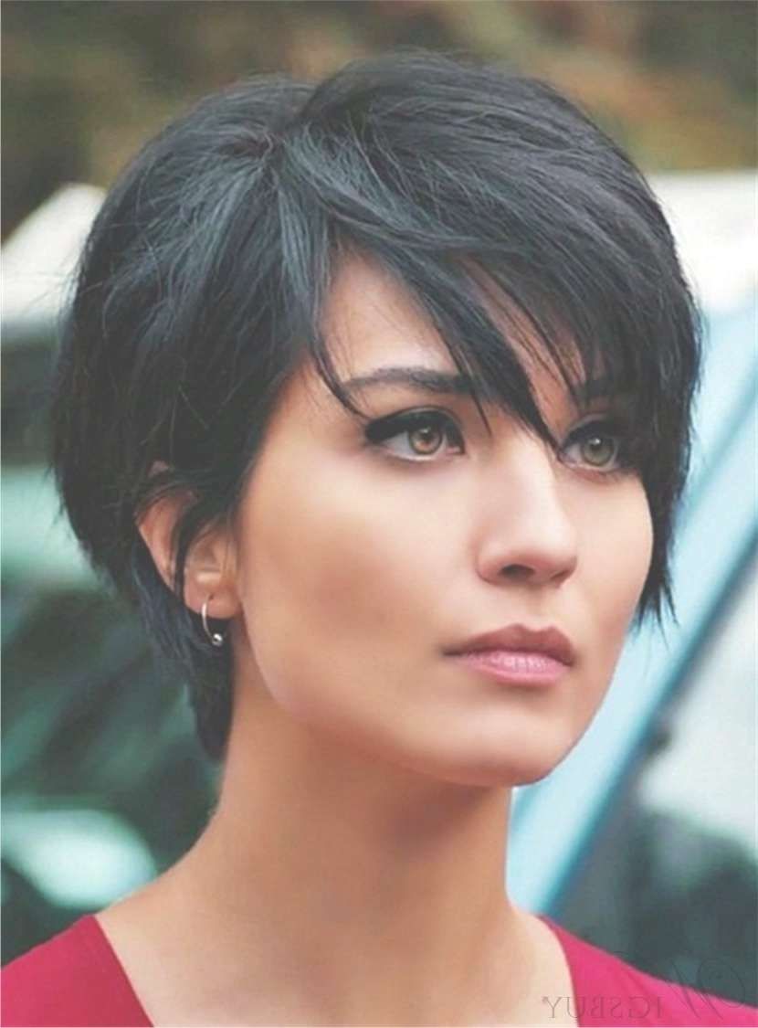 Layered Natural Black Pixie Short Messy Synthetic Hair With With Regard To 2018 Black Pixie Hairstyles (Photo 5 of 15)