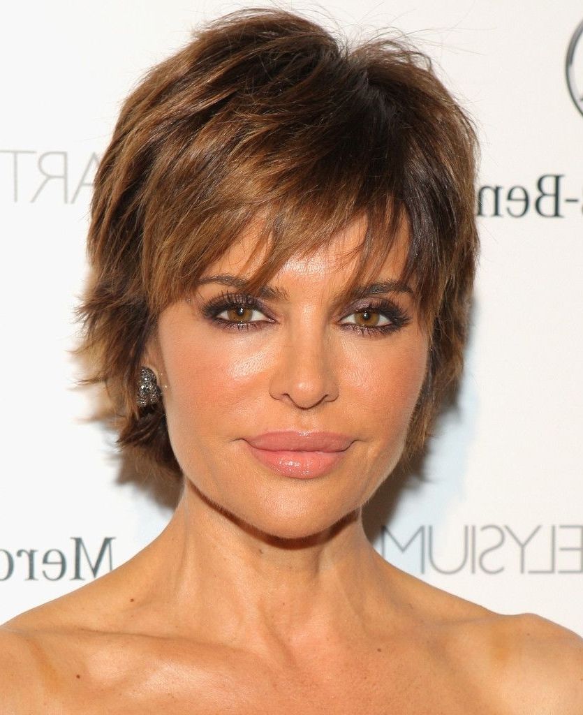 Lisa Rinna Layered Razor Cut | Lisa Rinna, Hair Style And Haircuts Pertaining To Most Popular Razor Pixie Hairstyles (Photo 4 of 15)