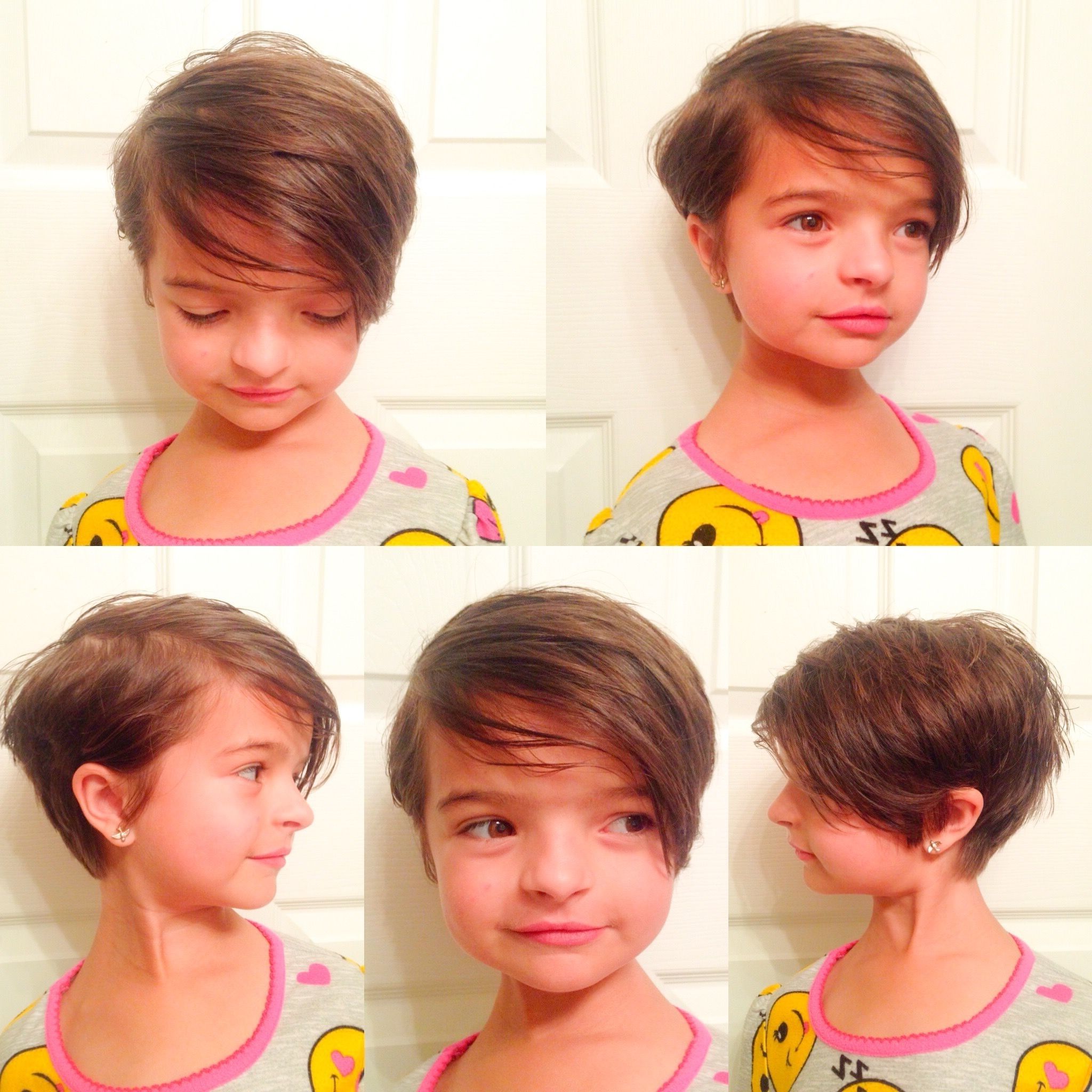 Little Girl's Haircut, Little Girl's Hairstyle, Pixie Cut, Short Throughout Current Toddler Pixie Hairstyles (View 4 of 15)