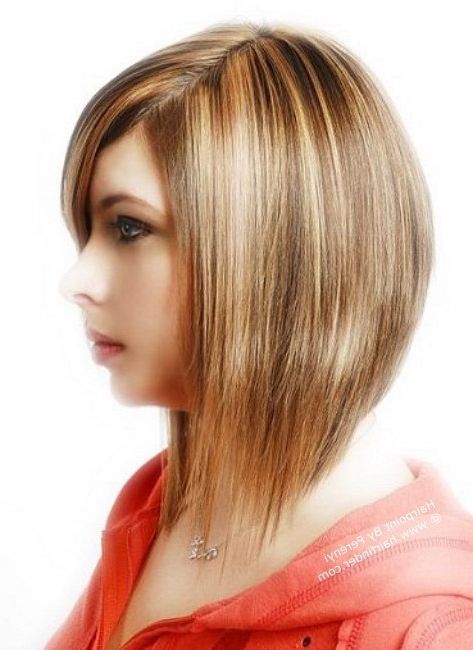 Medium Length Angled Haircut With Razored Ends Intended For Most Recent Shaggy Salon Hairstyles (Photo 5 of 15)