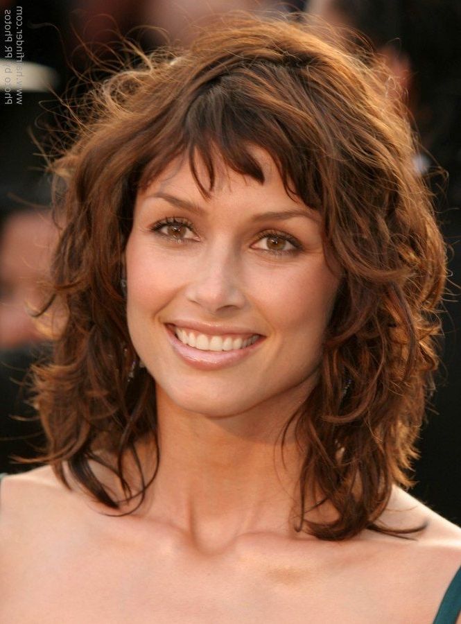 Medium Length Curly Hairstyles For Womens | Medium Length Layered With Most Current Medium Shaggy Hairstyles For Curly Hair (Photo 2 of 15)