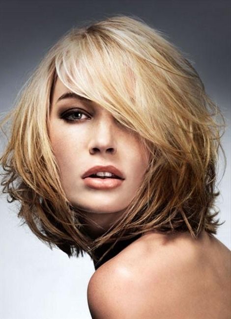 Featured Photo of 15 the Best Shaggy Bob Hairstyles for Round Faces