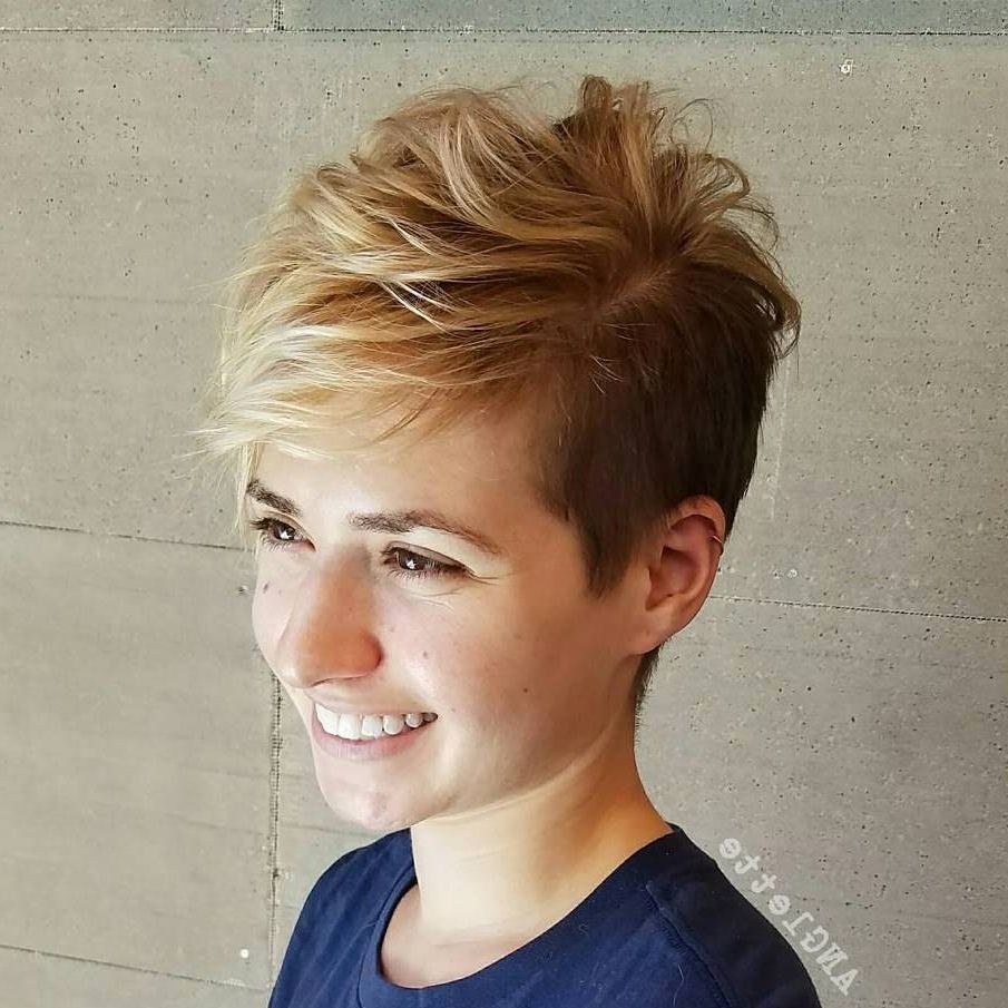 Pixie Hairstyles And Haircuts In 2018 — Therighthairstyles Regarding Most Current Pixie Hairstyles With Bangs (View 6 of 15)