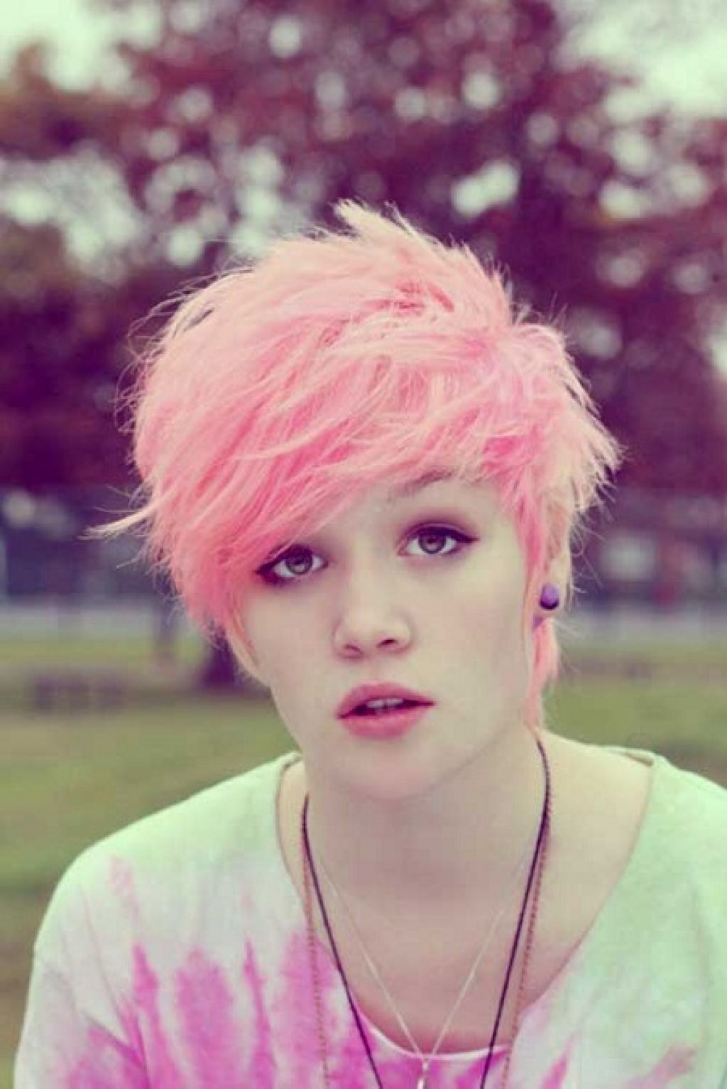 Pixie Pink Short Hairstyles 2017 Intended For Most Recent Pink Pixie Hairstyles (View 14 of 15)