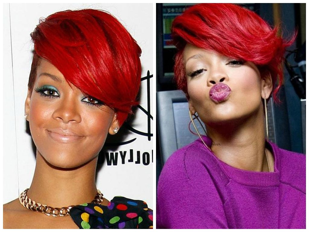 Rihanna Red Pixie Hairstyle – Women Hairstyles Throughout Most Popular Red Pixie Hairstyles (View 9 of 15)