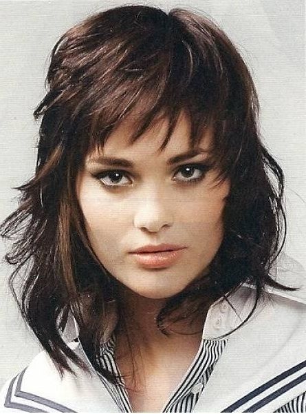 Shaggy Hairstyles : Gypsy Shag Haircuts With Bangs For Oval Faces With Best And Newest Shaggy Hairstyles For Oval Faces (View 9 of 15)