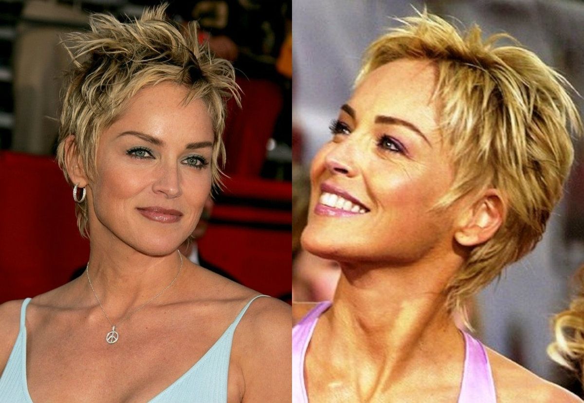 Sharon Stone Pixie Haircuts 2017 Intended For Newest Sharon Stone Pixie Hairstyles (Photo 1 of 15)