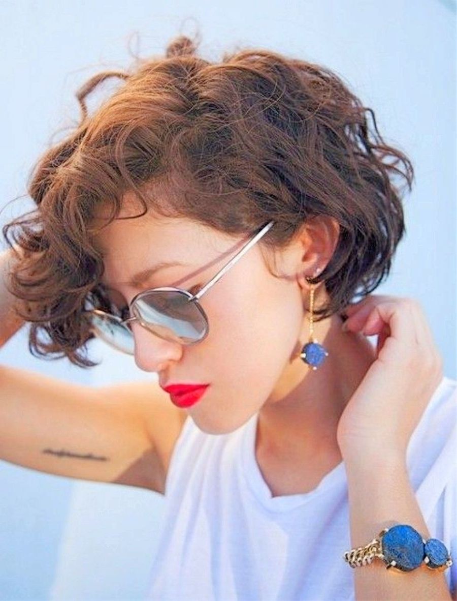 Short Curly Pixie Hairstyles Pixie Cut For Curly Hair 2015 Curly Intended For Newest Short Pixie Hairstyles For Curly Hair (View 15 of 15)