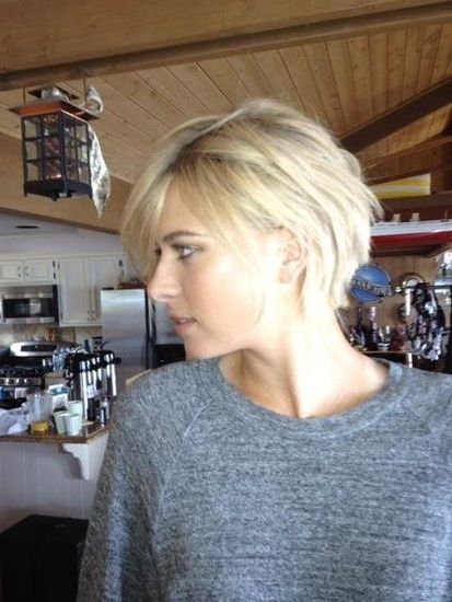 Stylenoted | Maria Sharapova's Short Shaggy Crop Regarding Most Recently Shaggy Crop Hairstyles (View 10 of 15)