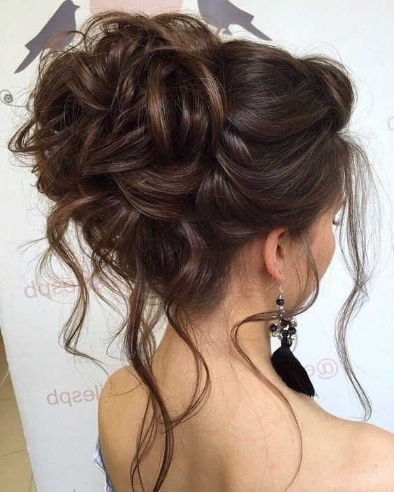 10 Beautiful Updo Hairstyles For Weddings: Classic Bride Hair Styles With Recent High Updo Hairstyles For Medium Hair (Photo 9 of 15)
