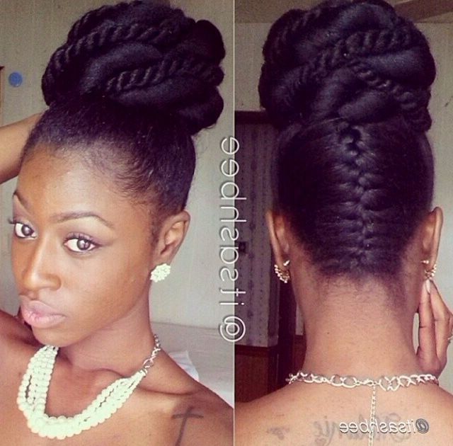 10 Gorgeous Photos Of French And Dutch Braid Updos On Natural Hair With Regard To Current Updo Hairstyles For Natural Hair African American (Photo 10 of 15)