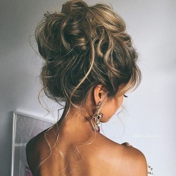 10 Pretty Messy Updos For Long Hair: Updo Hairstyles 2018 | Updos For Current Messy Updo Hairstyles For Prom (View 9 of 15)
