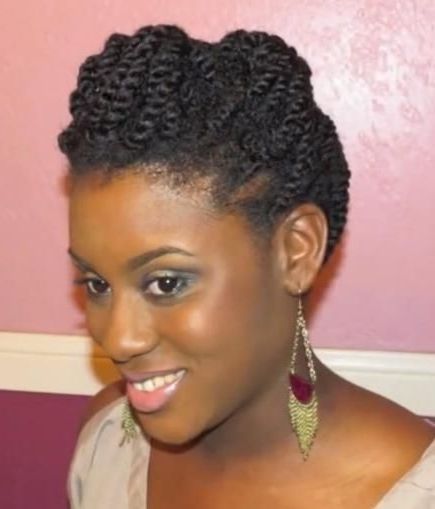 10 Short Hairstyles For Black Women To Try | Updo, Hair Style And In Recent Two Strand Twist Updo Hairstyles (Photo 3 of 15)