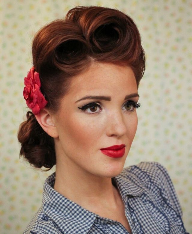11 Easy Vintage Hairstyles That Are A Cinch To Do — We Promise Inside Most Recently 50s Updo Hairstyles For Long Hair (Photo 5 of 15)