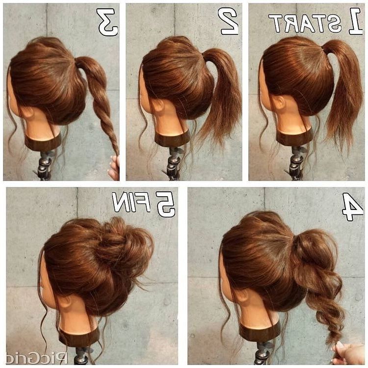 1,220 Likes, 5 Comments – Arezo Sayady (@arezo.stylist) On Instagram Within Best And Newest Easy Updo Hairstyles For Medium Hair To Do Yourself (Photo 15 of 15)