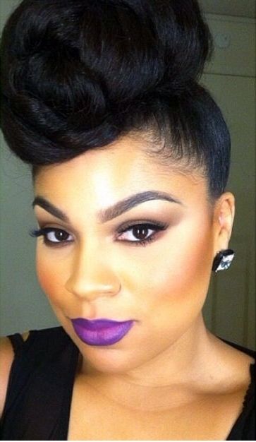 13 Hottest Black Updo Hairstyles | Classy, Makeup And Black Women In Latest Hair Updos For Black Women (Photo 9 of 15)