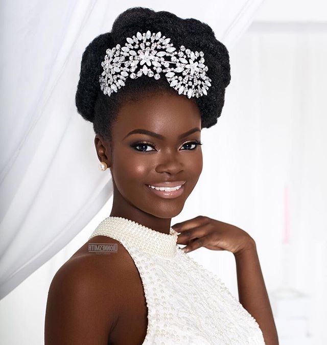 1560 Best African American Wedding Hairstyles Images On Pinterest In Best And Newest Natural Hair Wedding Updo Hairstyles (View 5 of 15)