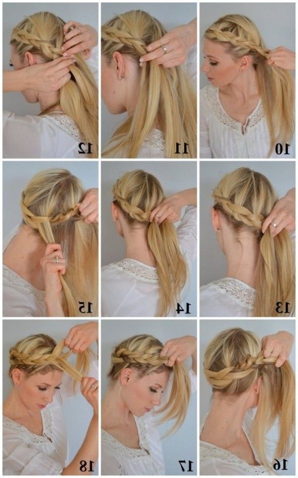16 Easy Diy Tutorials For Glamorous And Cute Hairstyle | Hair To Try Regarding Latest Cute And Easy Updos For Medium Length Hair (Photo 10 of 15)