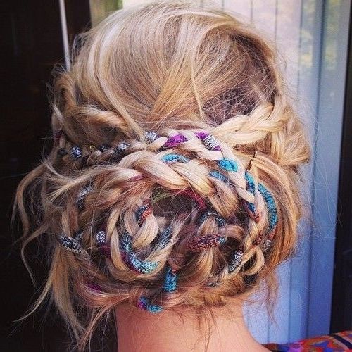 16 Unconventional Ways To Accessorize Your Braids | Updo, Plait Hair With Regard To Most Current Boho Updos For Long Hair (View 8 of 15)