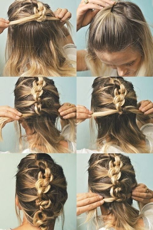 18 Quick And Simple Updo Hairstyles For Medium Hair – Popular Haircuts Inside Latest Shoulder Length Updo Hairstyles (View 5 of 15)