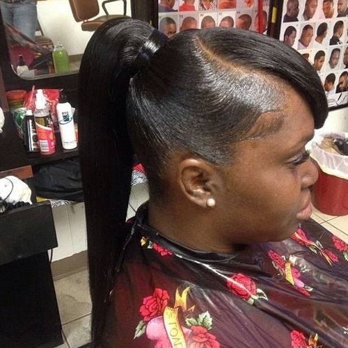 19 Best African American Ponytail Hairstyles Images On Pinterest Throughout Recent Cute Updos For African American Hair (Photo 7 of 15)