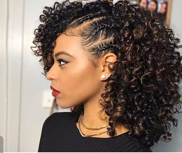 19 Best Natural Hair ??half Up Half Down Images On Pinterest With Regard To Most Recently Curly Updos For Black Hair (Photo 3 of 15)