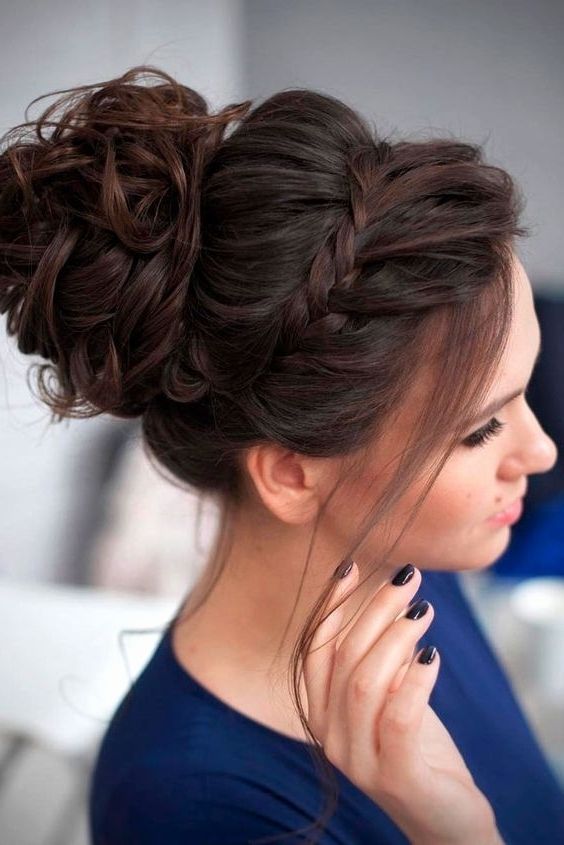 19 New Prom Updos Medium Length Hair | My Fashion View Inside Recent Medium Long Hair Updo Hairstyles (Photo 4 of 15)