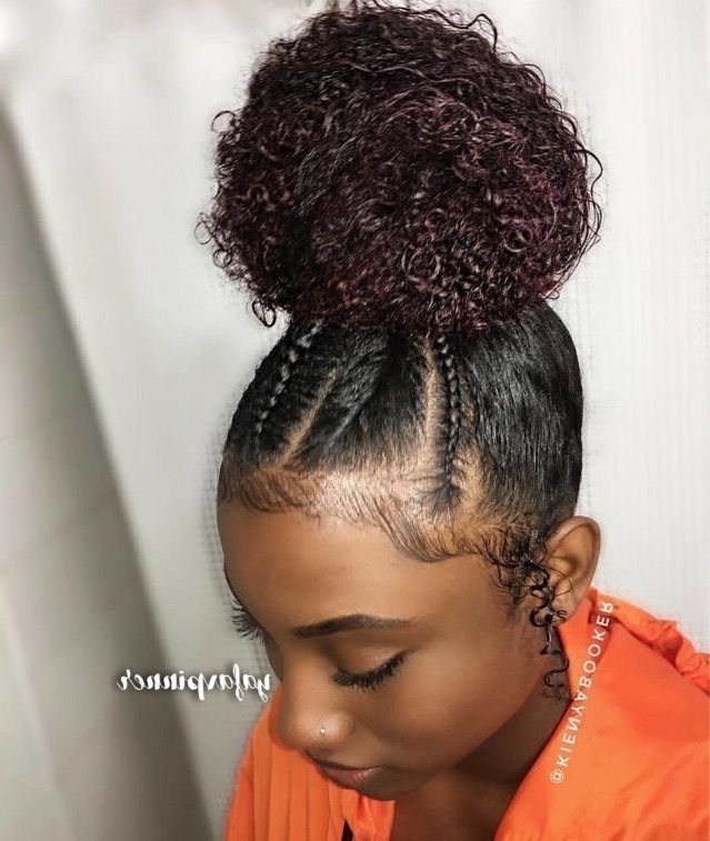 198 Best Natural Hair Images On Pinterest | Hairstyles, Hair Goals With 2018 Curly Updos For Black Hair (Photo 8 of 15)