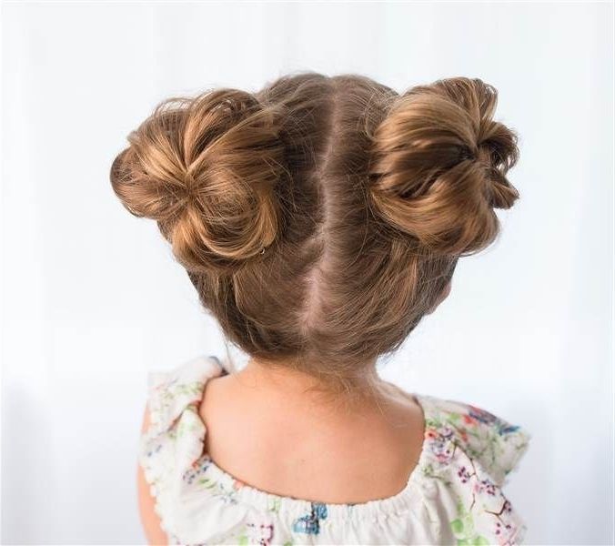 20 Adorable Toddler Girl Hairstyles | Kid Hairstyles, Girl Throughout Current Easy Updo Hairstyles For Kids (Photo 8 of 15)