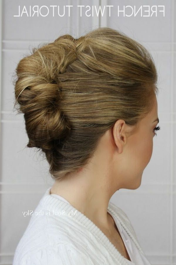20 Easy Updo Hairstyles For Medium Hair | Updos, French Twists And Throughout Current French Twist Updo Hairstyles For Medium Hair (Photo 5 of 15)