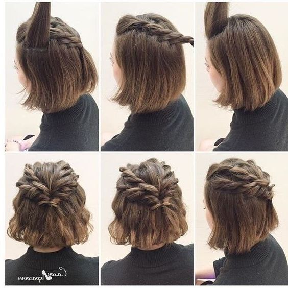 20 Gorgeous Prom Hairstyle Designs For Short Hair: Prom Hairstyles Intended For Current Formal Short Hair Updo Hairstyles (Photo 4 of 15)