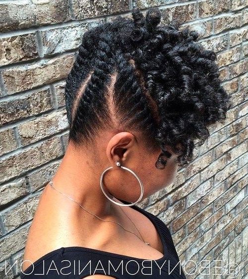 20 Hottest Flat Twist Hairstyles For This Year | Flat Twist Updo For Most Up To Date Braids And Twist Updo Hairstyles (Photo 5 of 15)