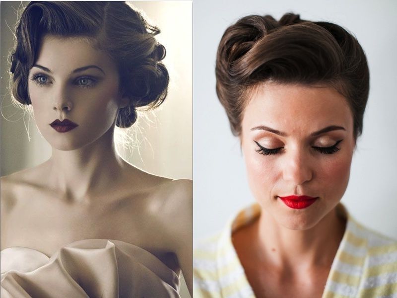 23 Breathtaking Wedding Hairstyles | Updos | Eventi E Wedding P Inside Most Current Vintage Updo Hairstyles (Photo 5 of 15)