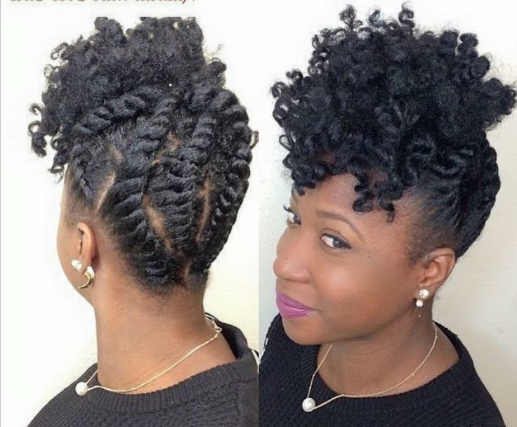 25 Beautiful Flat Twist Ideas On Pinterest Natural Hair Twist Intended For Newest Updo Hairstyles For Natural Hair African American (Photo 4 of 15)