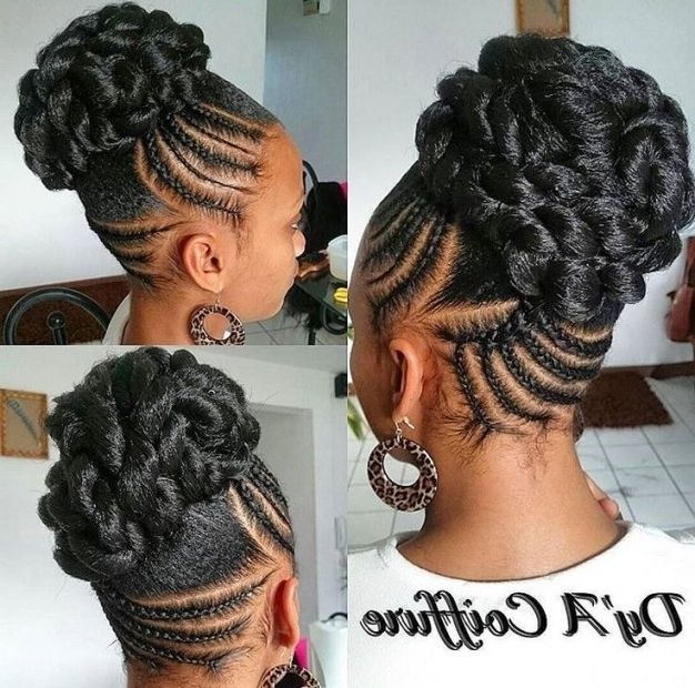 25 Trendy Updo Hairstyles For Black Women – Afrocosmopolitan Within Pertaining To Most Recent Black Ladies Updo Hairstyles (Photo 14 of 15)
