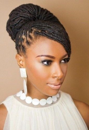25 Updo Styles For Locs – Tgin For Best And Newest Updo Hairstyles For Locks (Photo 6 of 15)
