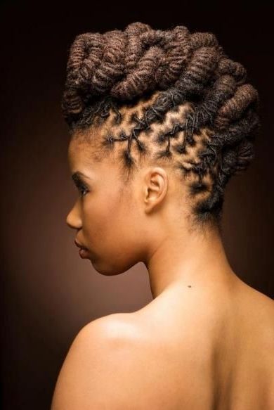 25 Updo Styles For Locs – Tgin For Current Updo Dread Hairstyles (Photo 14 of 15)