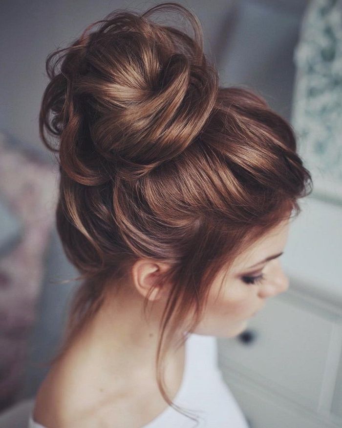 36 Messy Wedding Hair Updos For A Gorgeous Rustic Country Wedding To Throughout Most Current Messy Bun Updo Hairstyles (Photo 1 of 15)