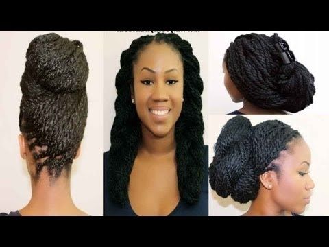 4 Styles For Marley/senegalese Twists Part 1 – Youtube With Regard To Latest Senegalese Twist Styles Updo Hairstyles (View 8 of 15)